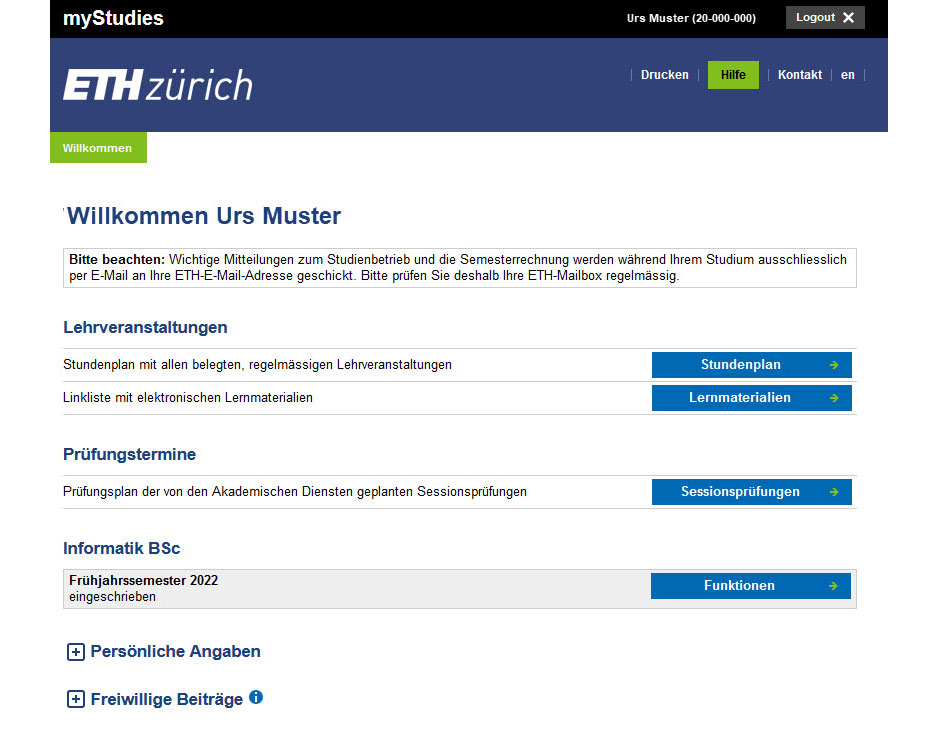 How to Navigate your Studies at ETH Zurich Efficiently